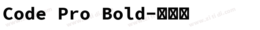 Code Pro Bold字体转换